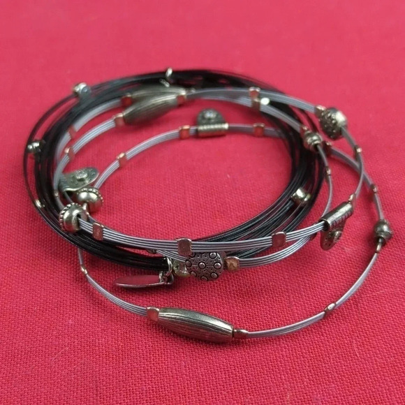 Set of 4 Seasonal Whispers Bangle Bracelets - Picture 1 of 12